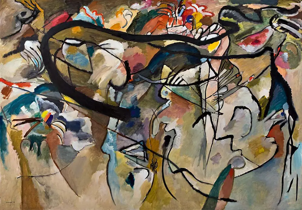 Composition V in Detail Wassily Kandinsky